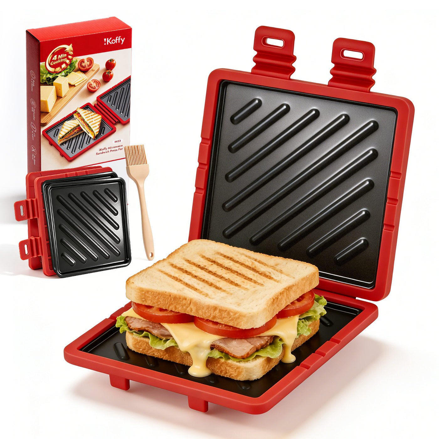 Microwave Sandwich Press Pot – Fast & Crispy Toasted Sandwich