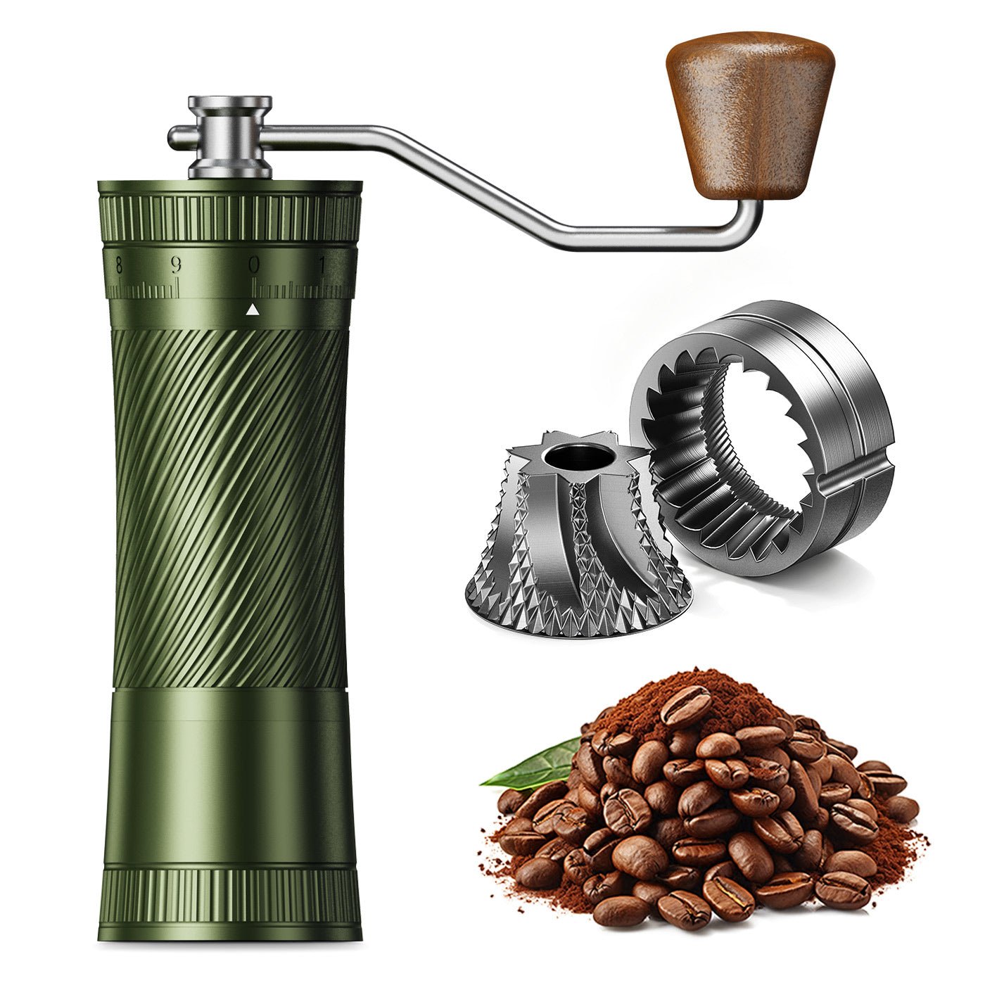 iKoffy AeroGrind DLC 440 Hand Coffee Grinder