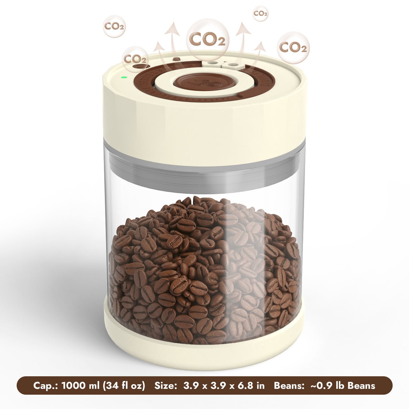 iKoffy FreshLock Electric Vacuum Canister