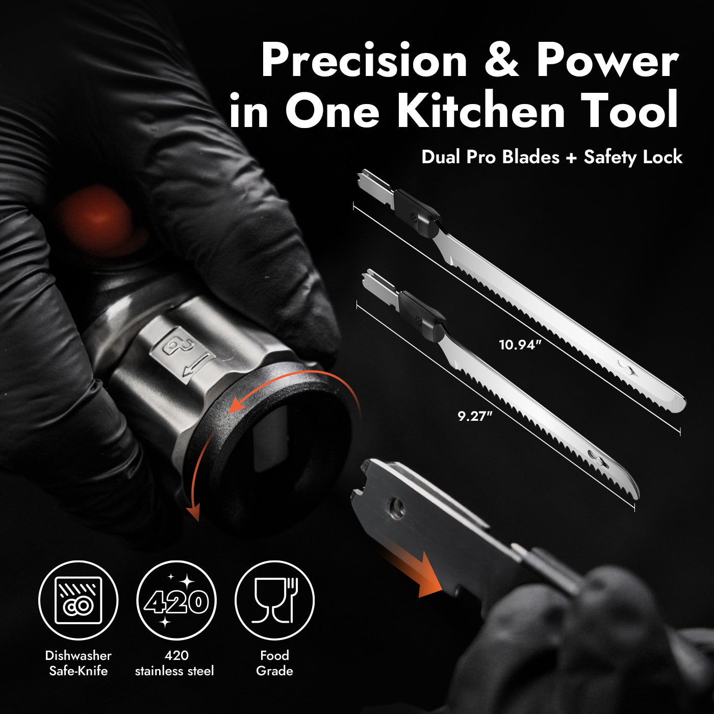 iKoffy SliceMaster X High-Power Cordless Electric Knife