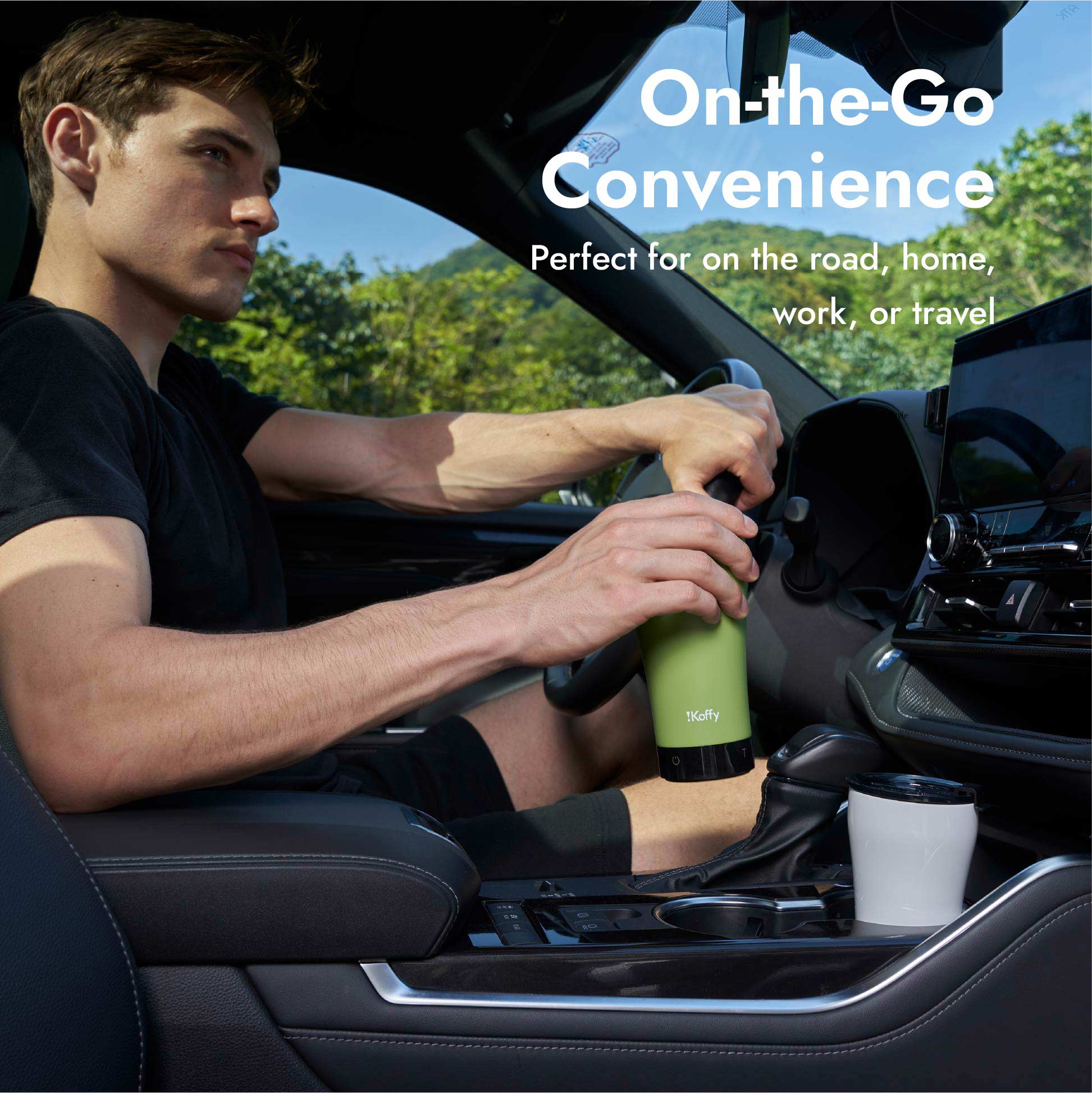 Portable GoBrew coffee brewer, ideal for travel, outdoor use, and daily coffee routines.