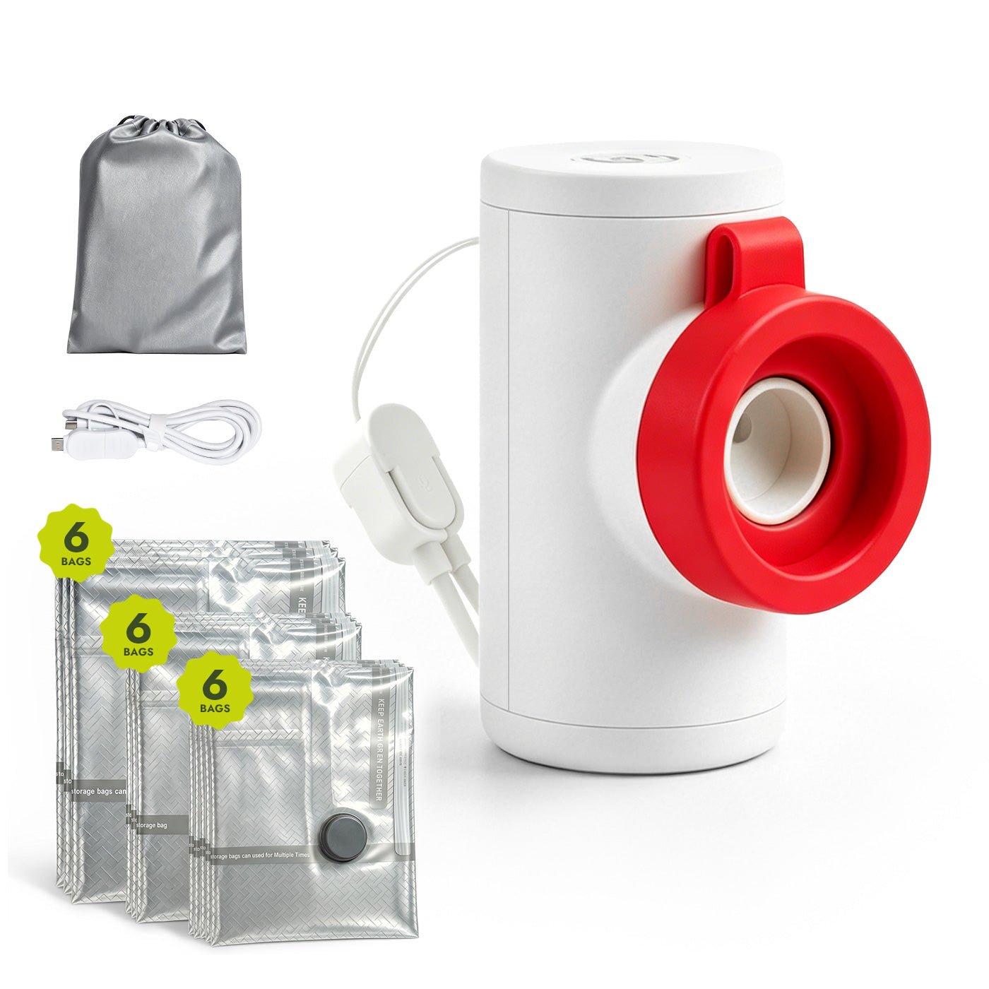 iKoffy Portable Travel Vacuum Pump