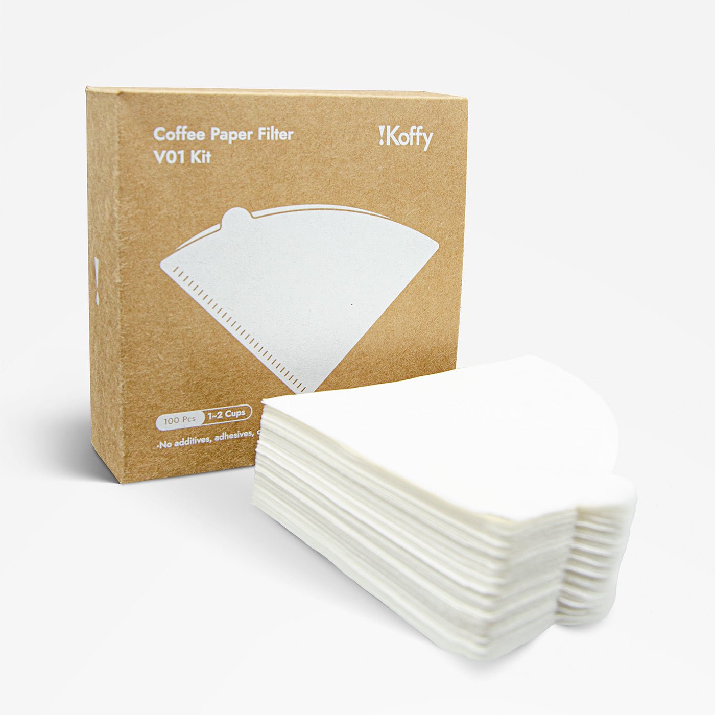 High-quality disposable coffee paper filter, ideal for V60 and cone drippers