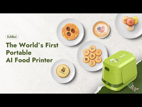Load video: iKoffy EdiBot in action β AI-powered food printer creating edible designs on coffee, cookies, and cakes
