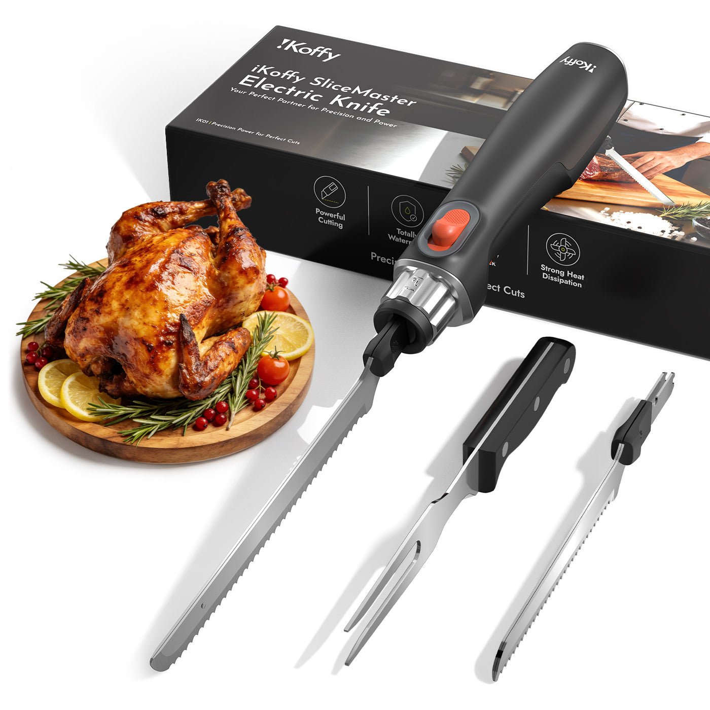 iKoffy SliceMaster X High-Power Cordless Electric Knife