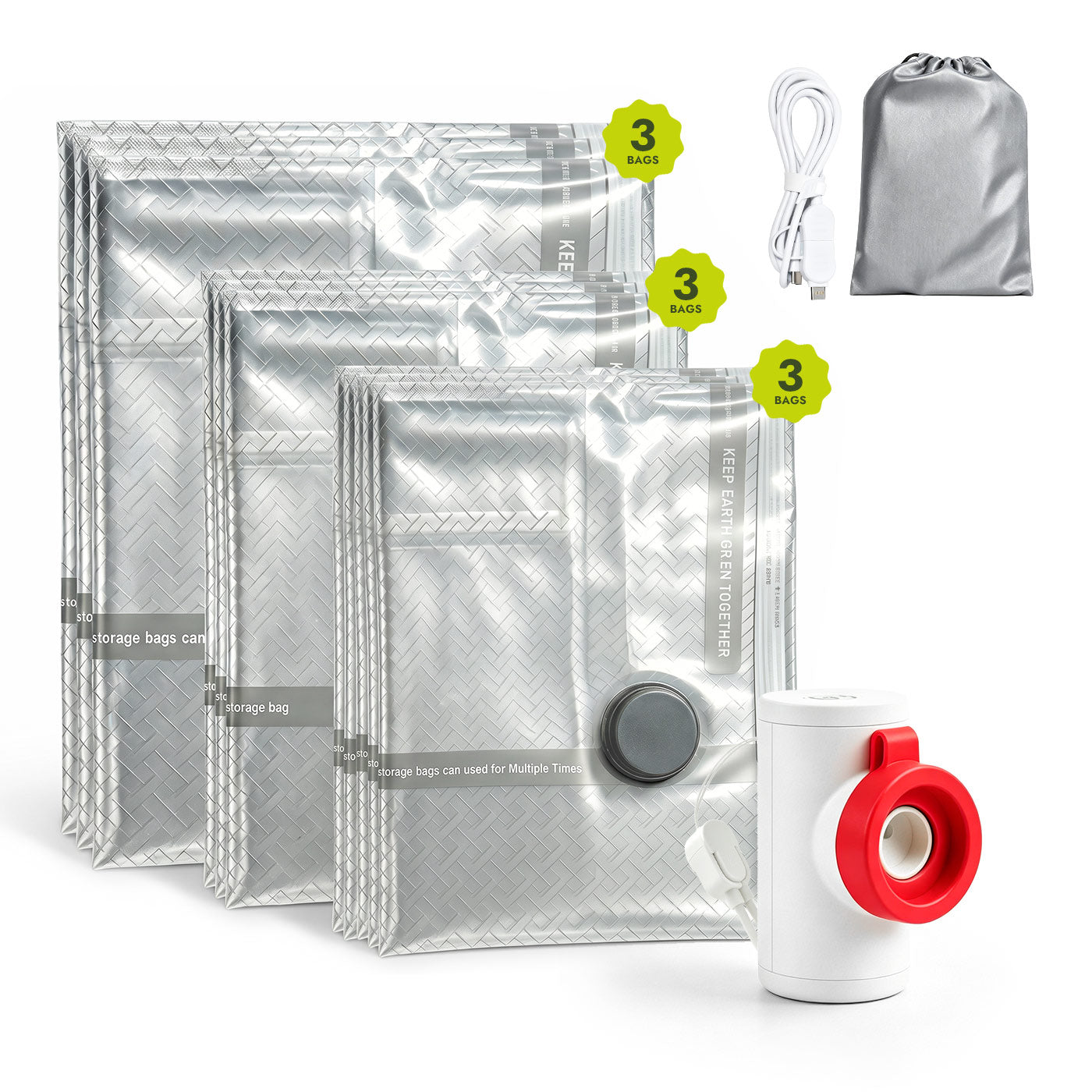 iKoffy Portable Travel Vacuum Pump