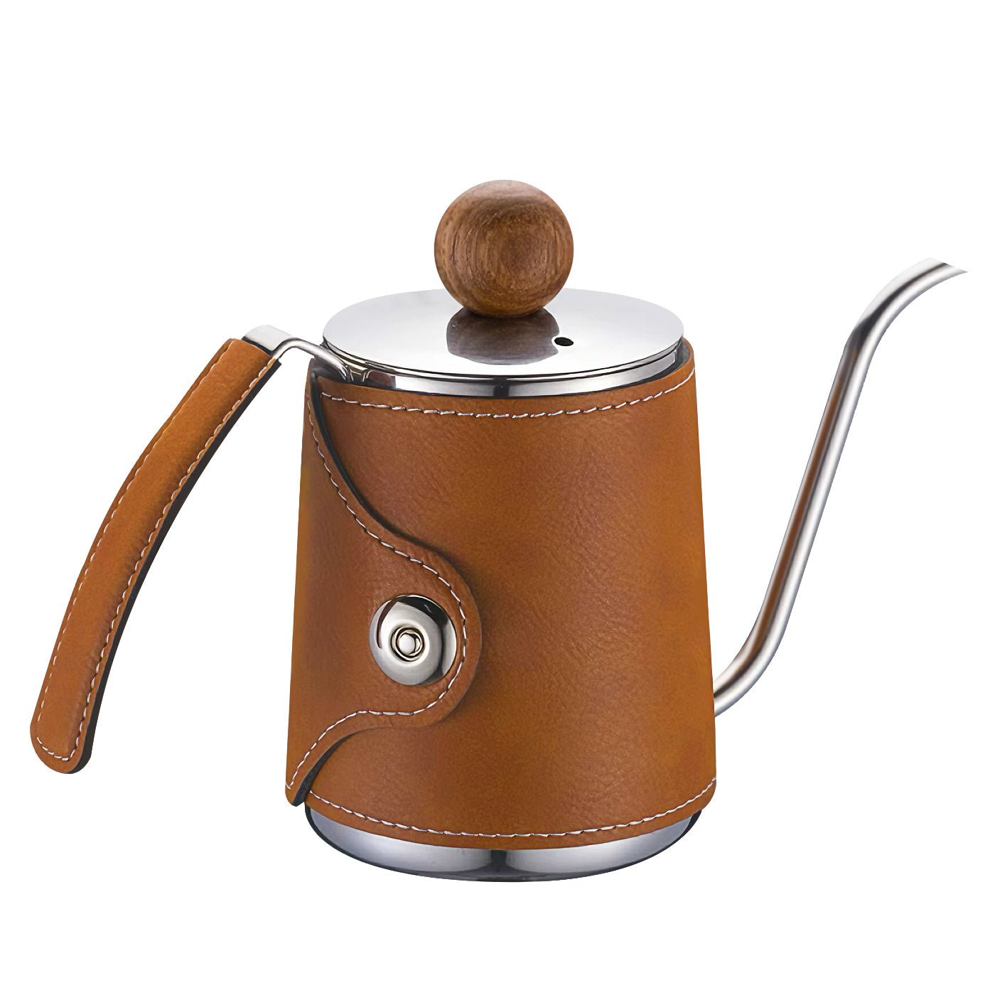 iKoffy pour over coffee drip kettle​ with ergonomic handle and precision spout.