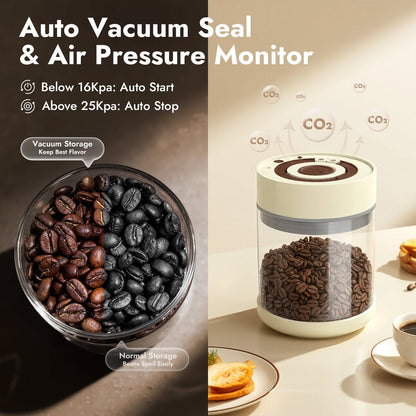 iKoffy FreshLock Electric Vacuum Canister