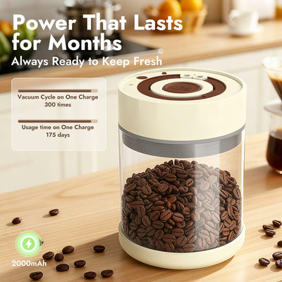 iKoffy FreshLock Electric Vacuum Canister