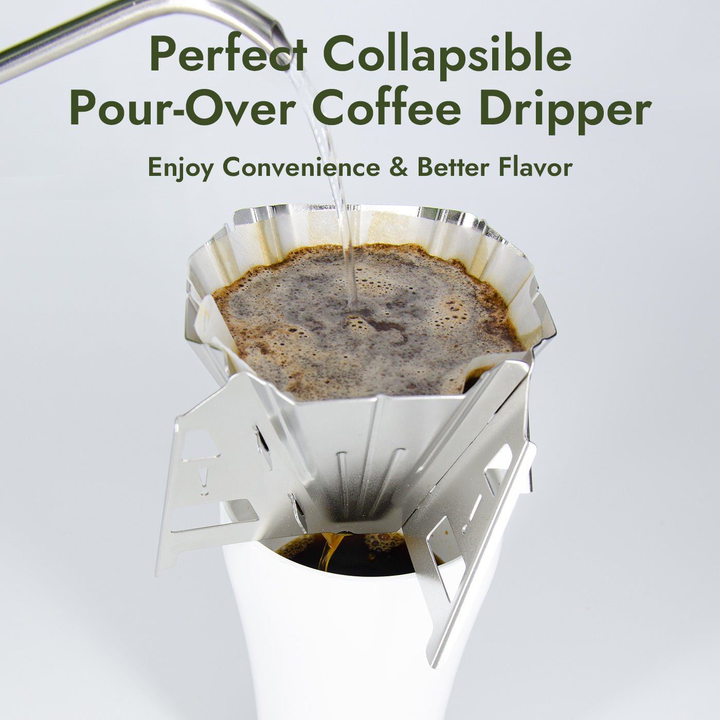 Portable Collapsible Stainless Steel Coffee Dripper