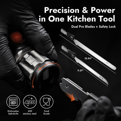 iKoffy SliceMaster X High - Power Cordless Electric Knife
