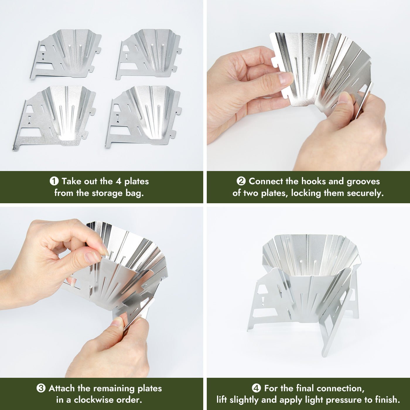 Side-by-side view of the iKoffy portable coffee dripper fully assembled and folded, highlighting portability.