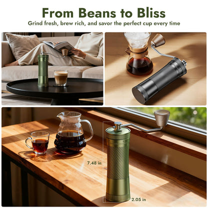 iKoffy AeroGrind DLC 440 Hand Coffee Grinder