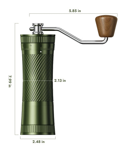 iKoffy AeroGrind DLC 440 Hand Coffee Grinder
