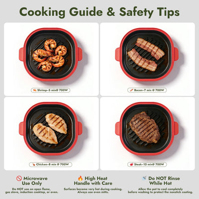 iKoffy Microwave Multi - Function Grill Pot