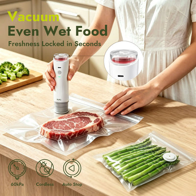 Wet Food Portable Vacuum Sealer | iKoffy HydroSeal