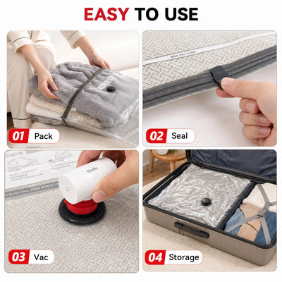 Ikoffy VacGo Travel Vacuum Storage Bag Kit