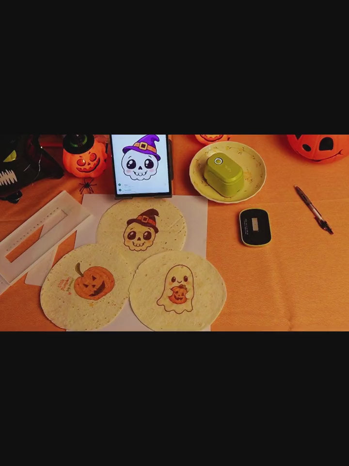 HomeSpark Snap Drawing: photograph a drawing and print it on food.