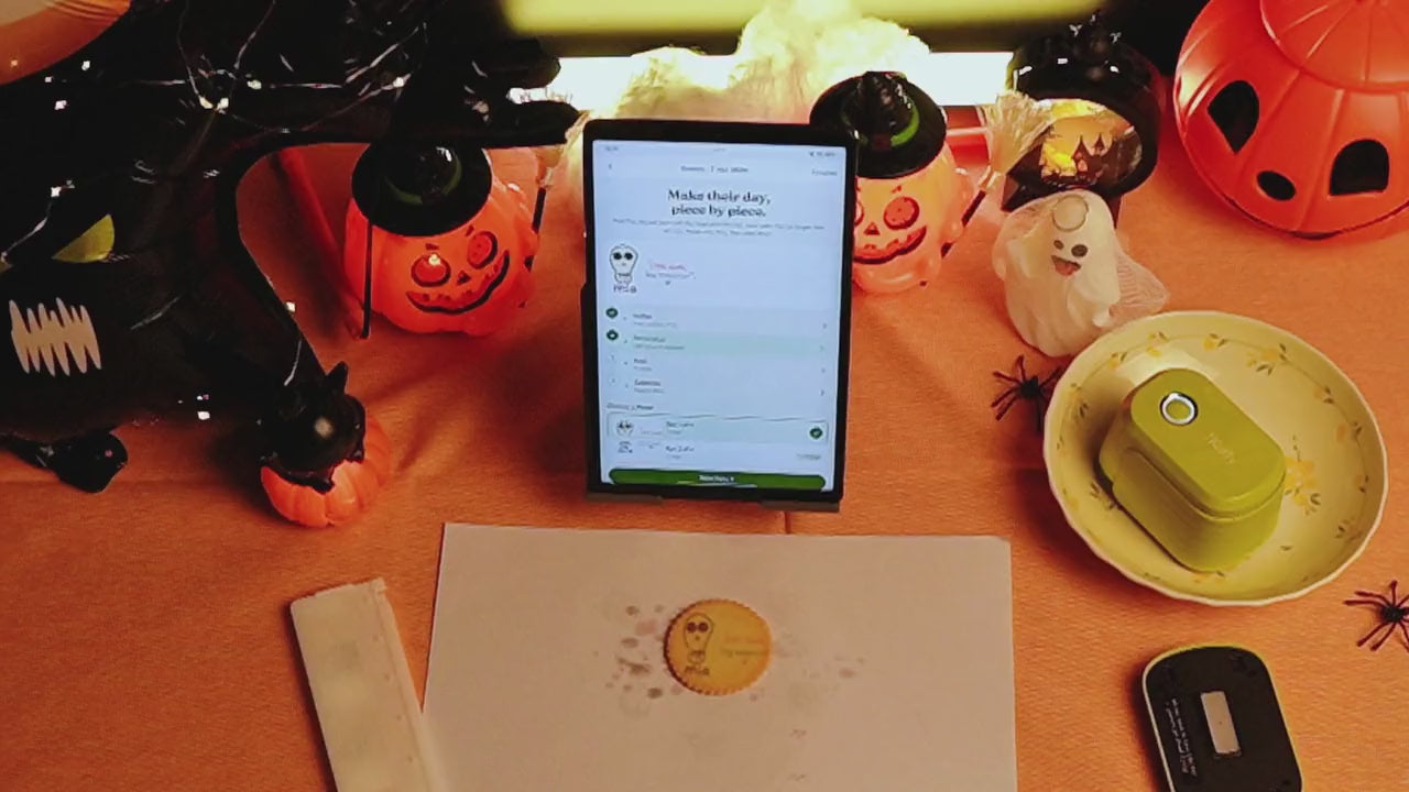 HomeSpark Blank Canvas: draw a skeleton and print it on marshmallows.